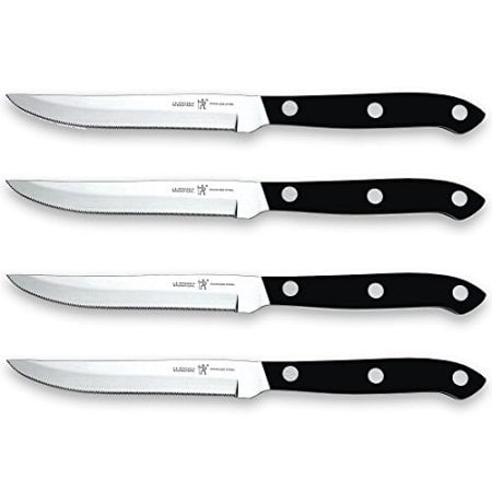 36  STEAK KNIVES 8.5" BLACK PLASTIC HANDLE